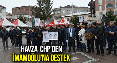 Havza CHP'den İmamoğlu'na Destek