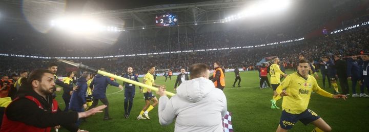 Trabzonspor- Fenerbahçe maçında Fenerbahçe