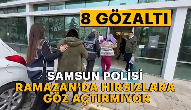 Samsun'da ikametlerden hırsızlık yapan