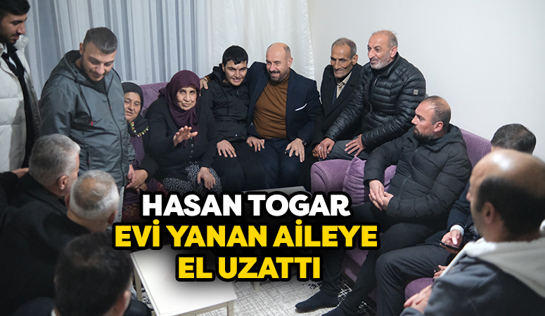 Başkan Togar Evi Yanan Aileye El Uzattı