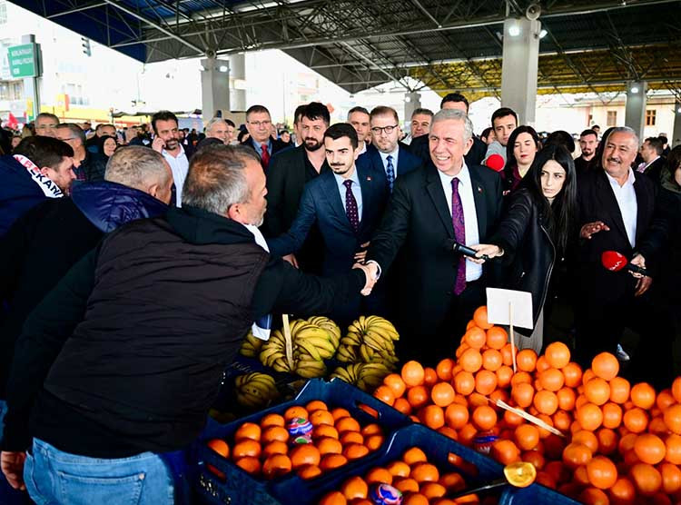 Çankaya Keklikpınarı’nda pazar ziyareti