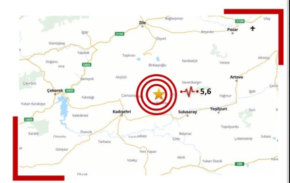 Tokat’ın Sulusaray ilçesinde saa7