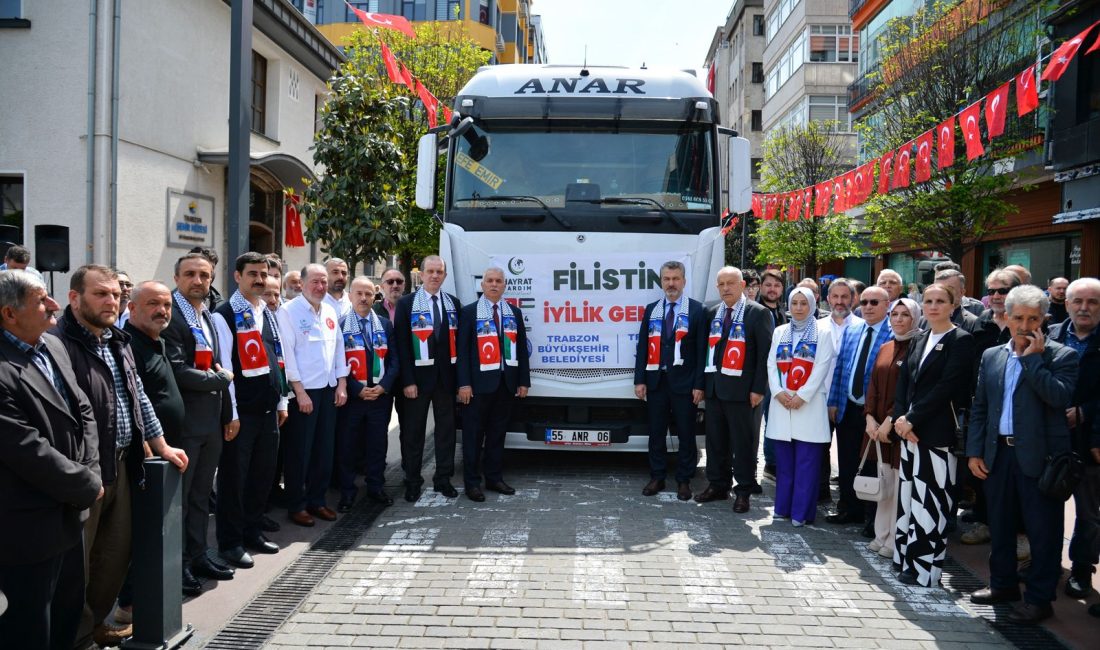 Trabzon’da Filistin’e yardım eli