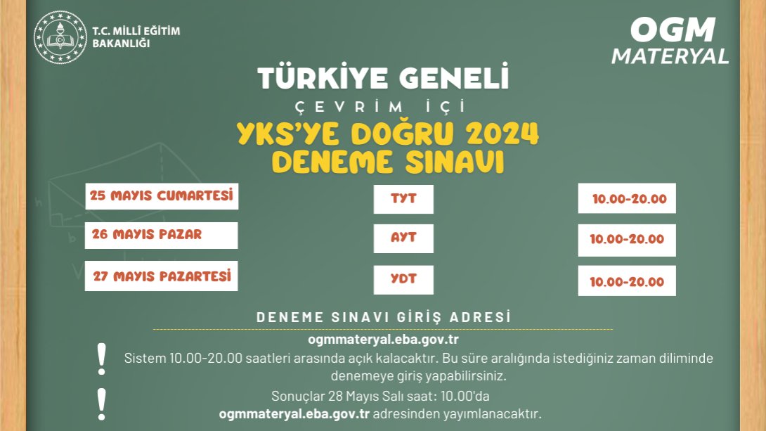 “YKS’ye Doğru 2024” Türkiye