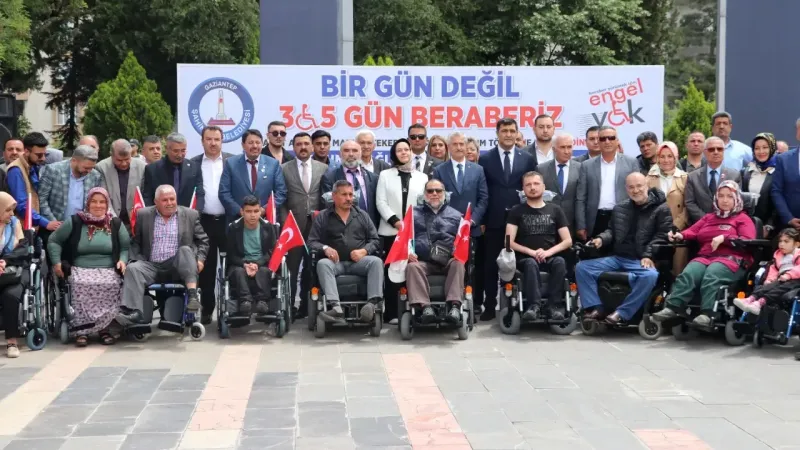 Gaziantep’te 103 engelliye tekerlekli