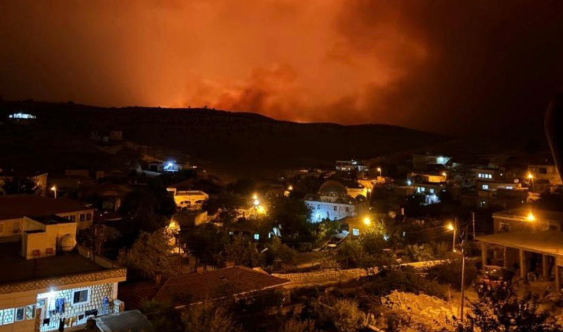 Diyerbakır-Mardin arasında yangın; 5