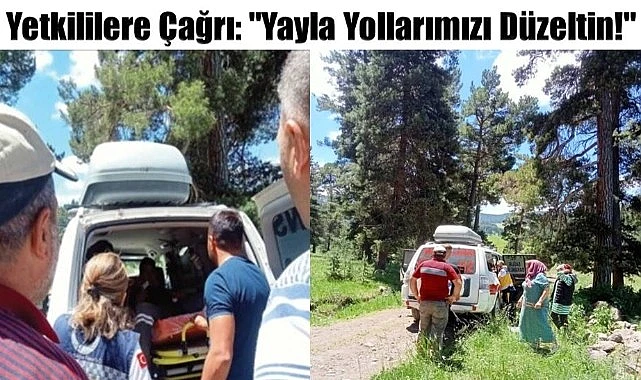 Ambulansın ulaşamadığı yayla yolları!